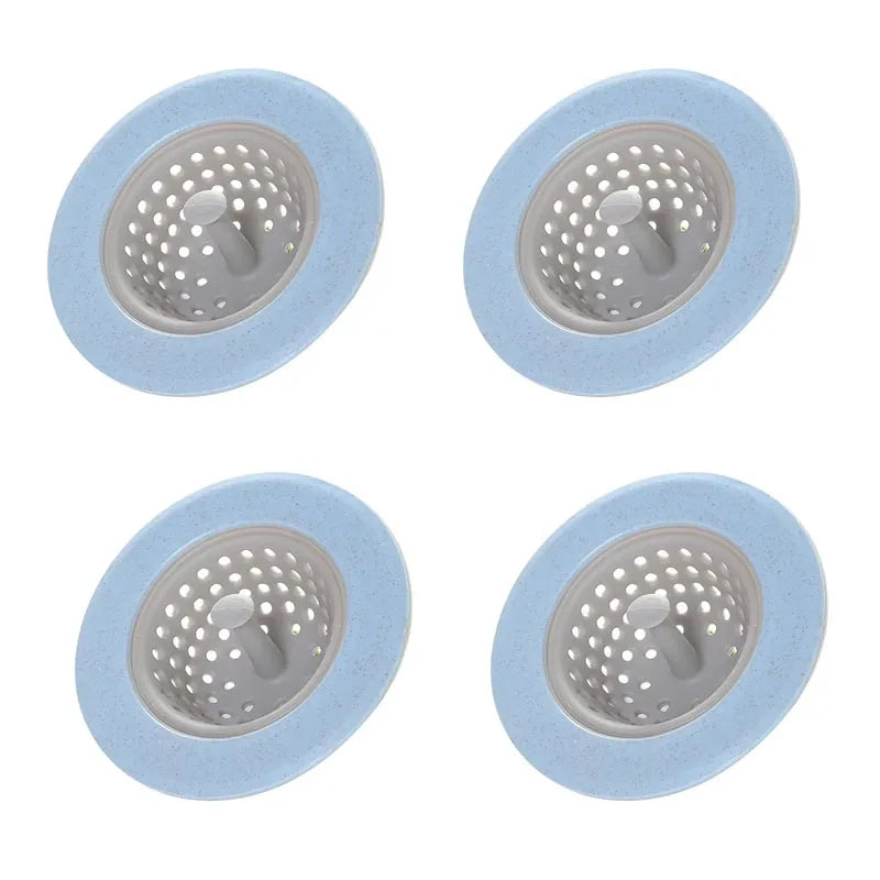 Silicone drain filter trapping hair
