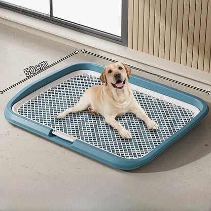 Foldable Indoor Dog Potty Tray, Pad-Free Training Toilet for Small Breeds