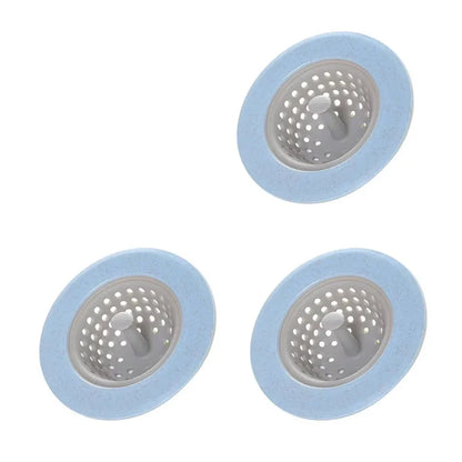 Beige silicone sink strainer