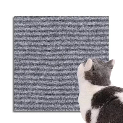 Dark gray felt cat scratch mat