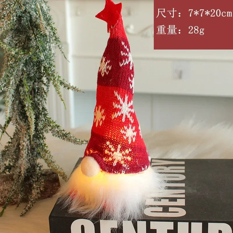 Christmas gnome plush ornament with LED light - image 13