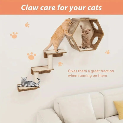 Cat scratching beige furniture protector