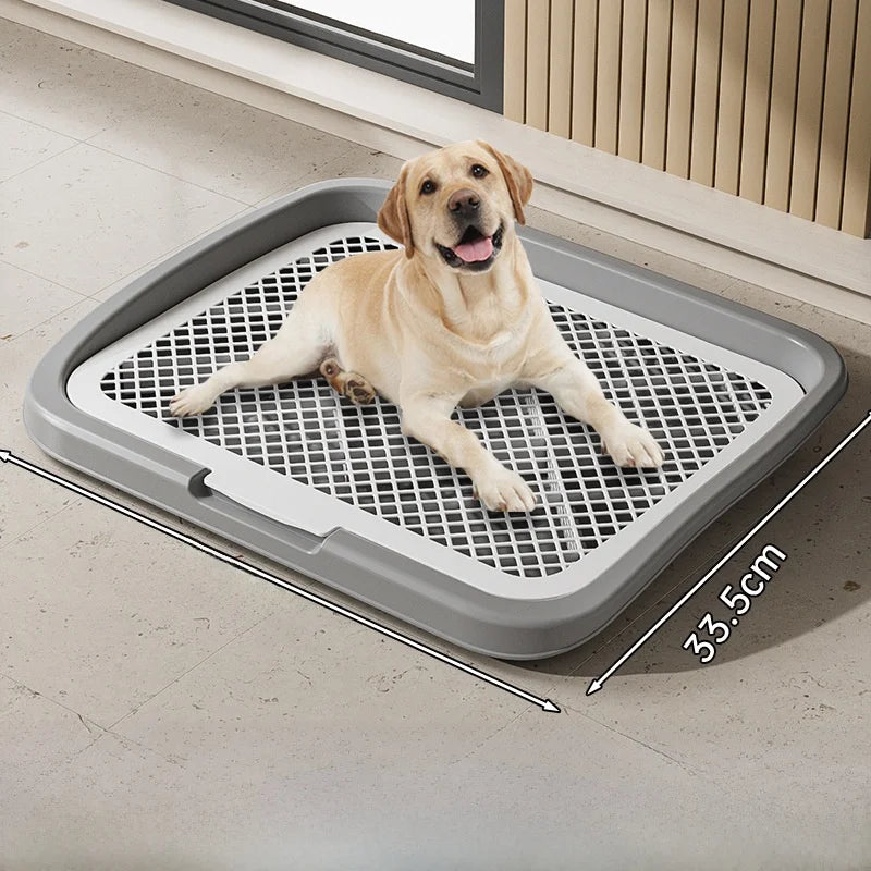 Foldable Indoor Dog Potty Tray, Pad-Free Training Toilet for Small Breeds