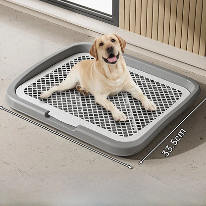 Foldable Indoor Dog Potty Tray, Pad-Free Training Toilet for Small Breeds