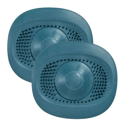 Blue drain stopper hair catcher