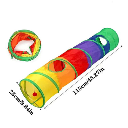Collapsible cat tunnel package contents