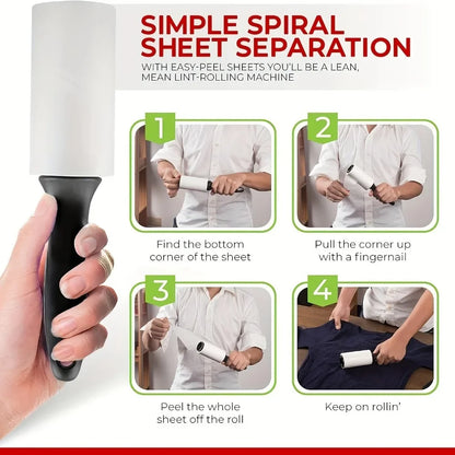 Tear-off sticky lint roller sheets