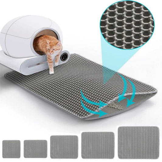 Waterproof double-layer cat litter mat