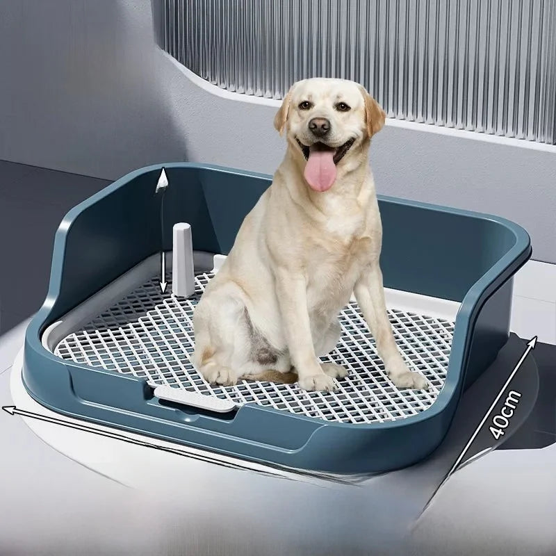 Foldable indoor dog potty tray