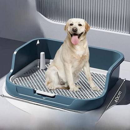 Foldable indoor dog potty tray