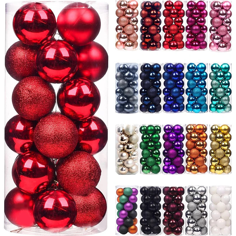 Mini Christmas ball ornaments set