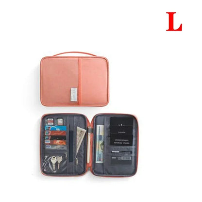Waterproof family passport holder and travel document organizer - image 13