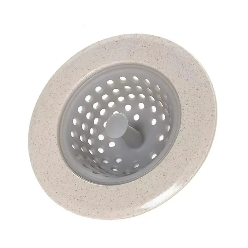 Anti-clog silicone strainer for bathroom drain