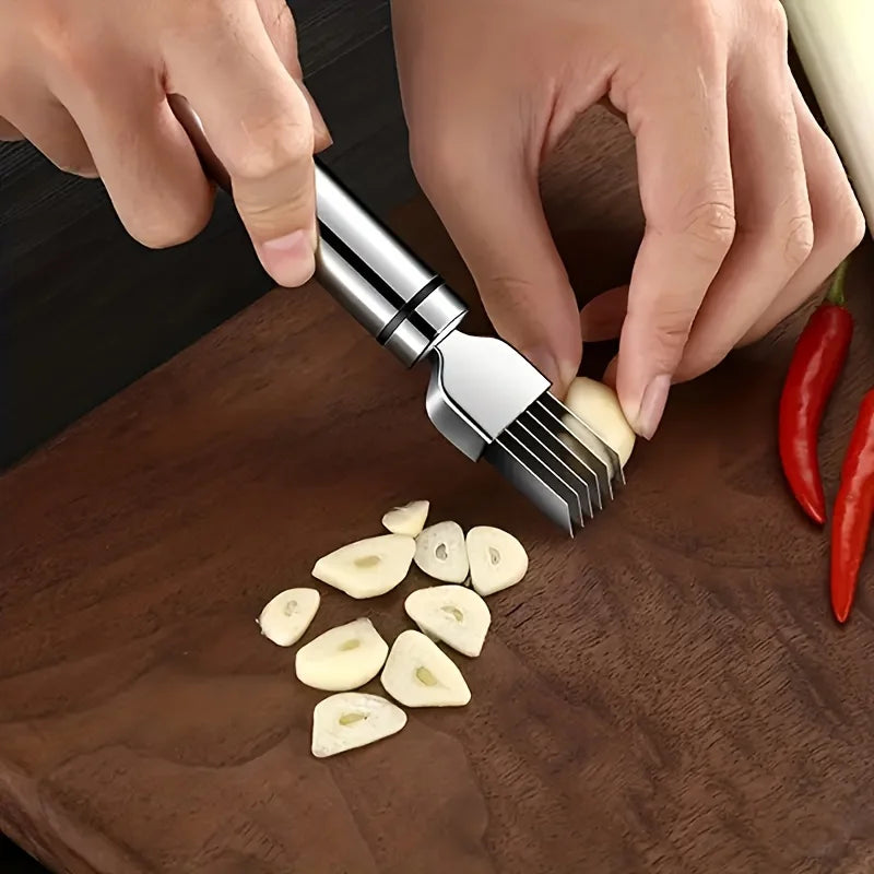 Stainless steel green onion cutter
