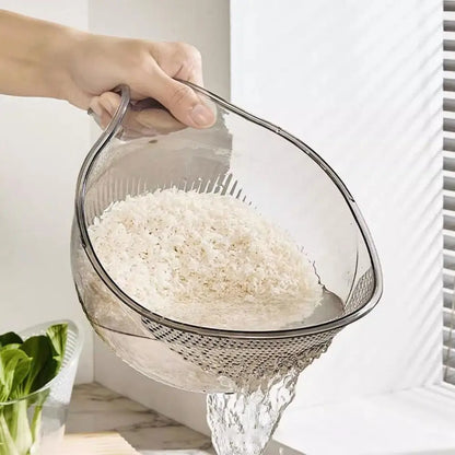 White rice washing bowl
