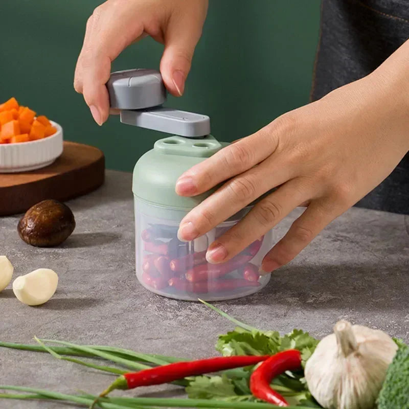 Mini manual food processor for garlic