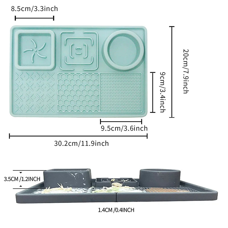 Pink silicone slow feeder