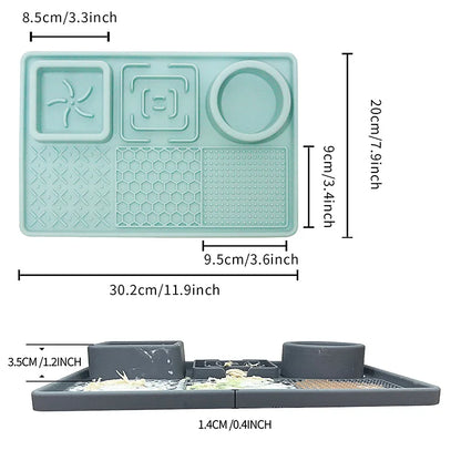 Pink silicone slow feeder