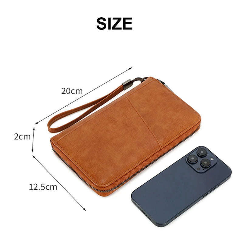 RFID blocking passport wallet in vegan leather - image 6