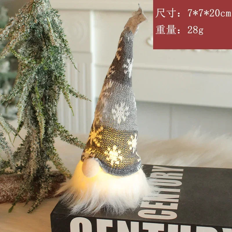 Christmas gnome plush ornament with LED light - image 12