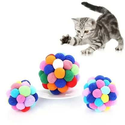 Cat ball toy set color options
