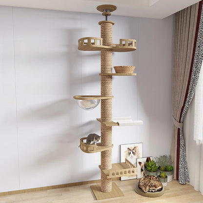 Floor to ceiling cat tree