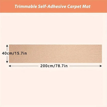 Cat scratching mat on cat tree
