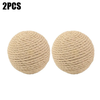 Jute cat scratching ball chew toy - image 7