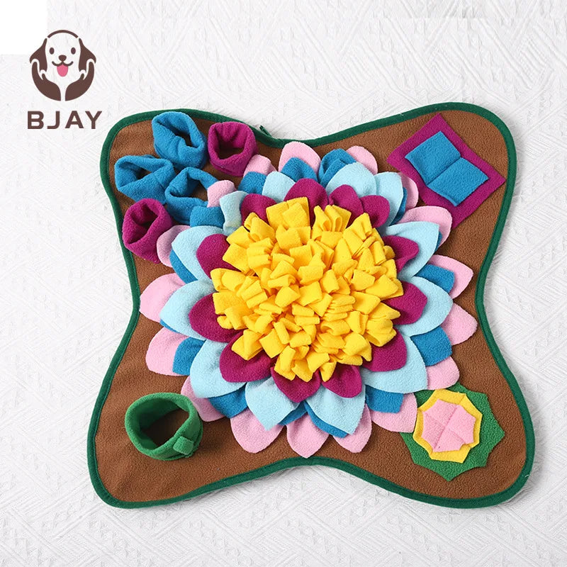 Interactive dog snuffle mat to beat boredom