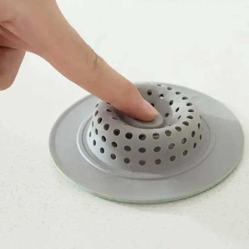 Green silicone sink strainer