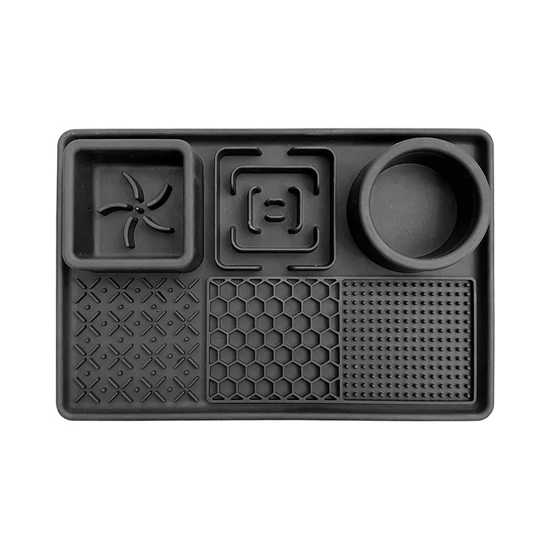 Gray silicone slow feeder