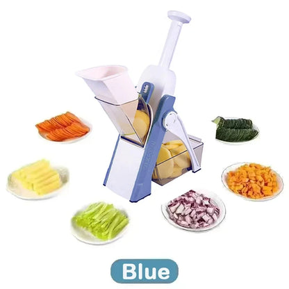 Gray 5-in-1 vegetable cutter