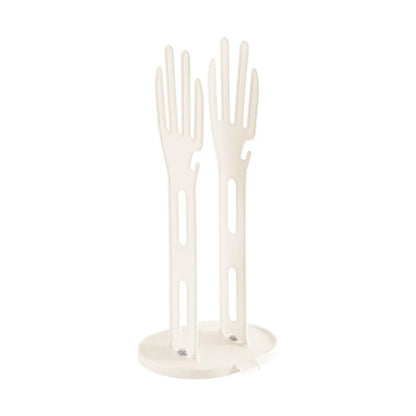 Grey glove drying rack