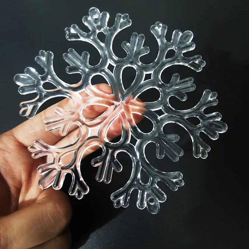 Clear acrylic snowflake Christmas ornaments - image 6