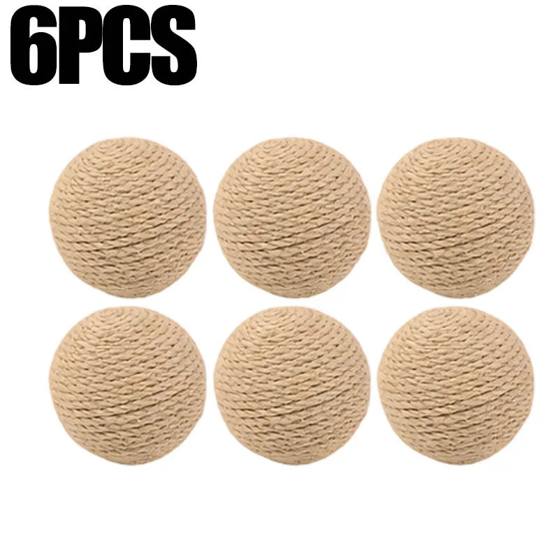 Jute cat scratching ball chew toy - image 10