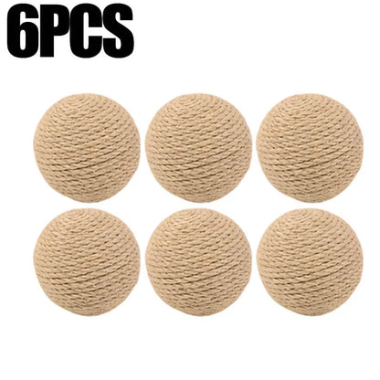 Jute cat scratching ball chew toy - image 10