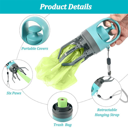 Portable dog poop scooper with bag dispenser - image 4