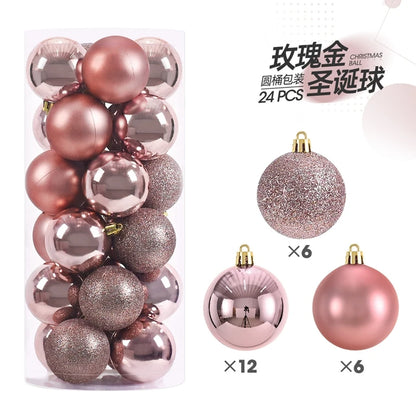 Mini Christmas Ball Ornaments 24 or 36 Pcs, Colorful Tree Decorations