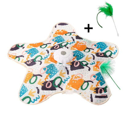 Interactive hide and seek cat toy with moving feather - image 10