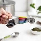 Stainless Steel Magnetic Measuring Spoons Set with Leveler