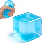 Translucent glitter cube fidget toy for party favors gifts and sensory play