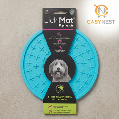 Dog Slow Feeder Lick Mat with Suction Cup for Bath Time