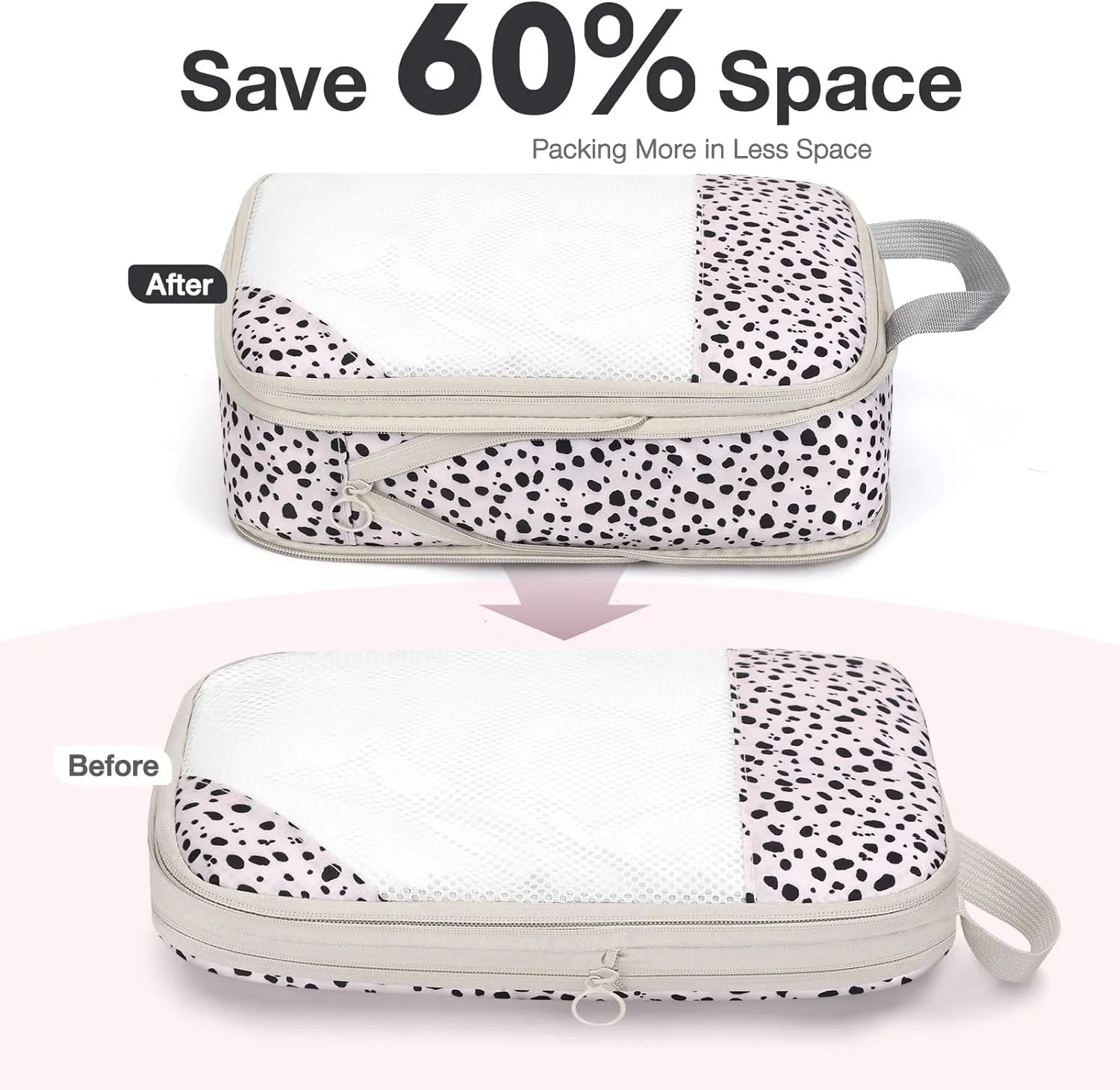 6 Set Compression Packing Cubes for Suitcases, Travel Accessories, Suitcase Organizer, Packing Cubes for Travel Luggage Organizer Women Men