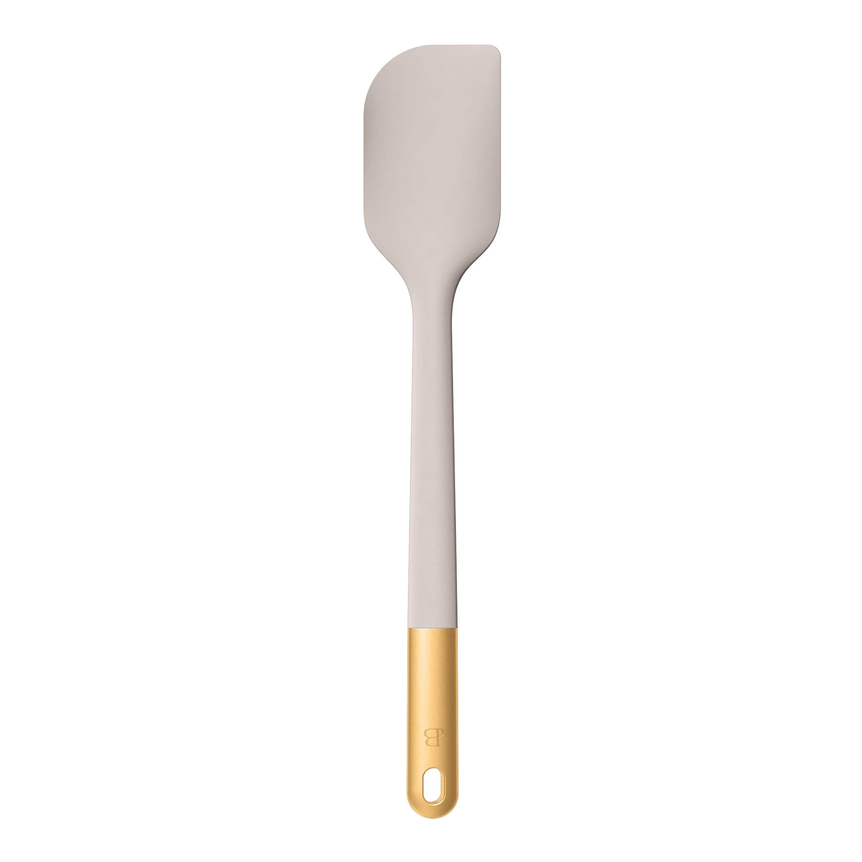 6-Piece Silicone Kitchen Utensil Tool Set with Rotating Rack by Drew Barrymore, Porcini Taupe