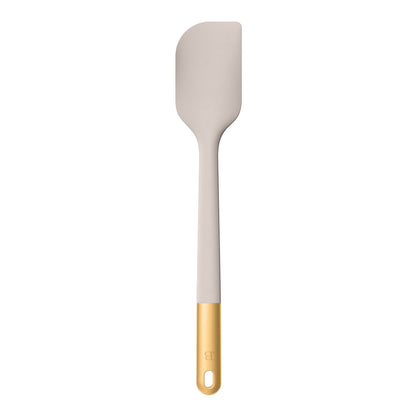 6-Piece Silicone Kitchen Utensil Tool Set with Rotating Rack by Drew Barrymore, Porcini Taupe