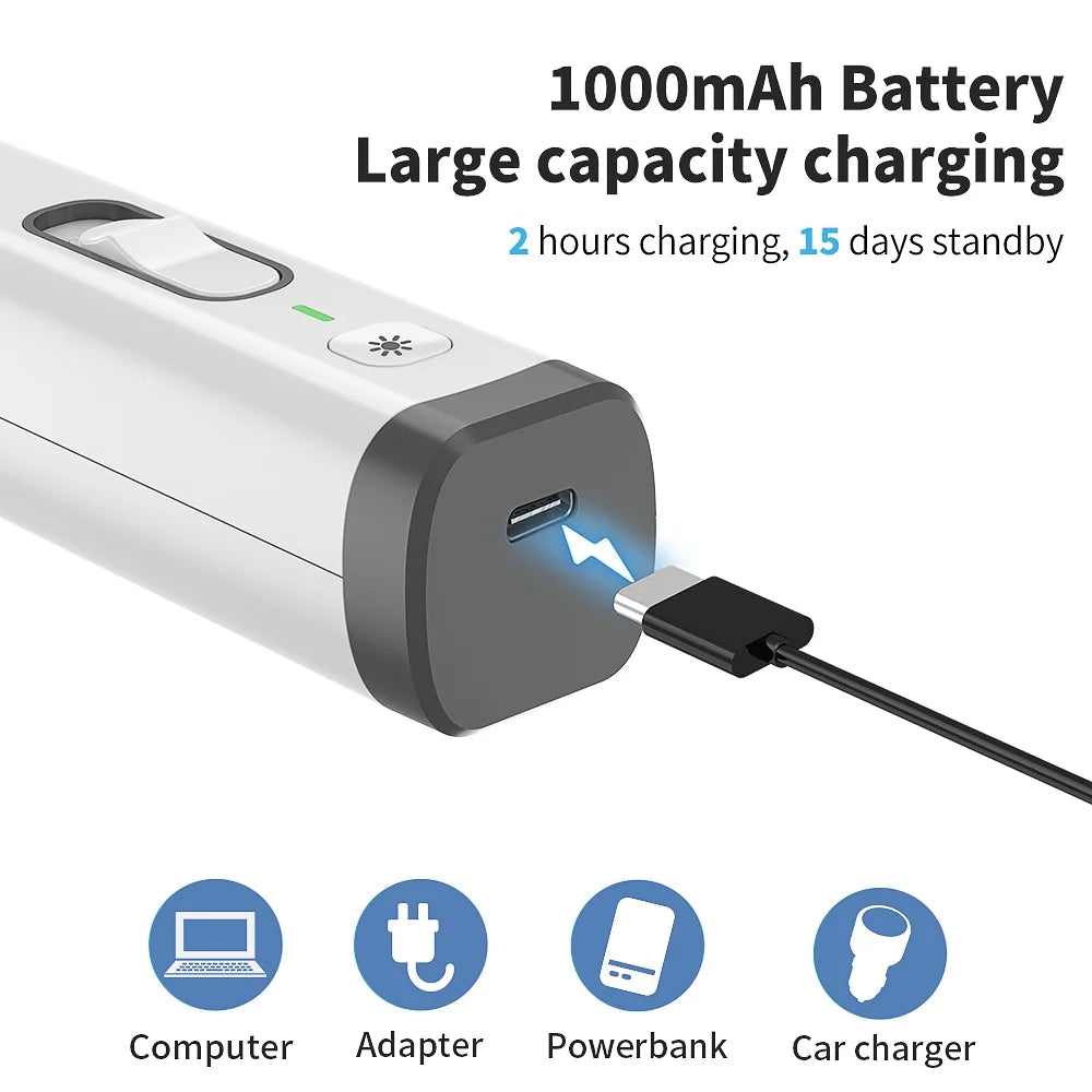 Rechargeable Dog Nail Grinder with LED Light