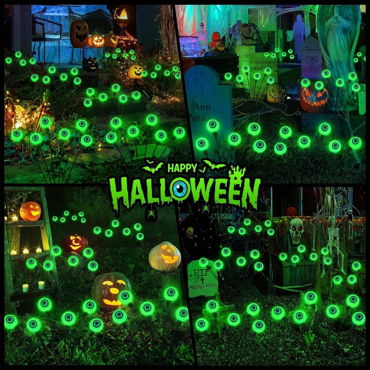 Outdoor Halloween Eyeball Lights for Yard Decorations