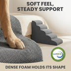 Dog Stairs for Small Dogs & Cats – 5-Step, 23" Non-Slip