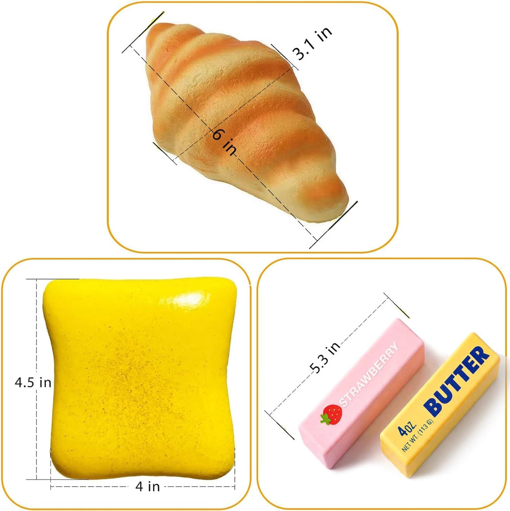Cute butter-shaped squishy fidget toy with soft squeezable texture