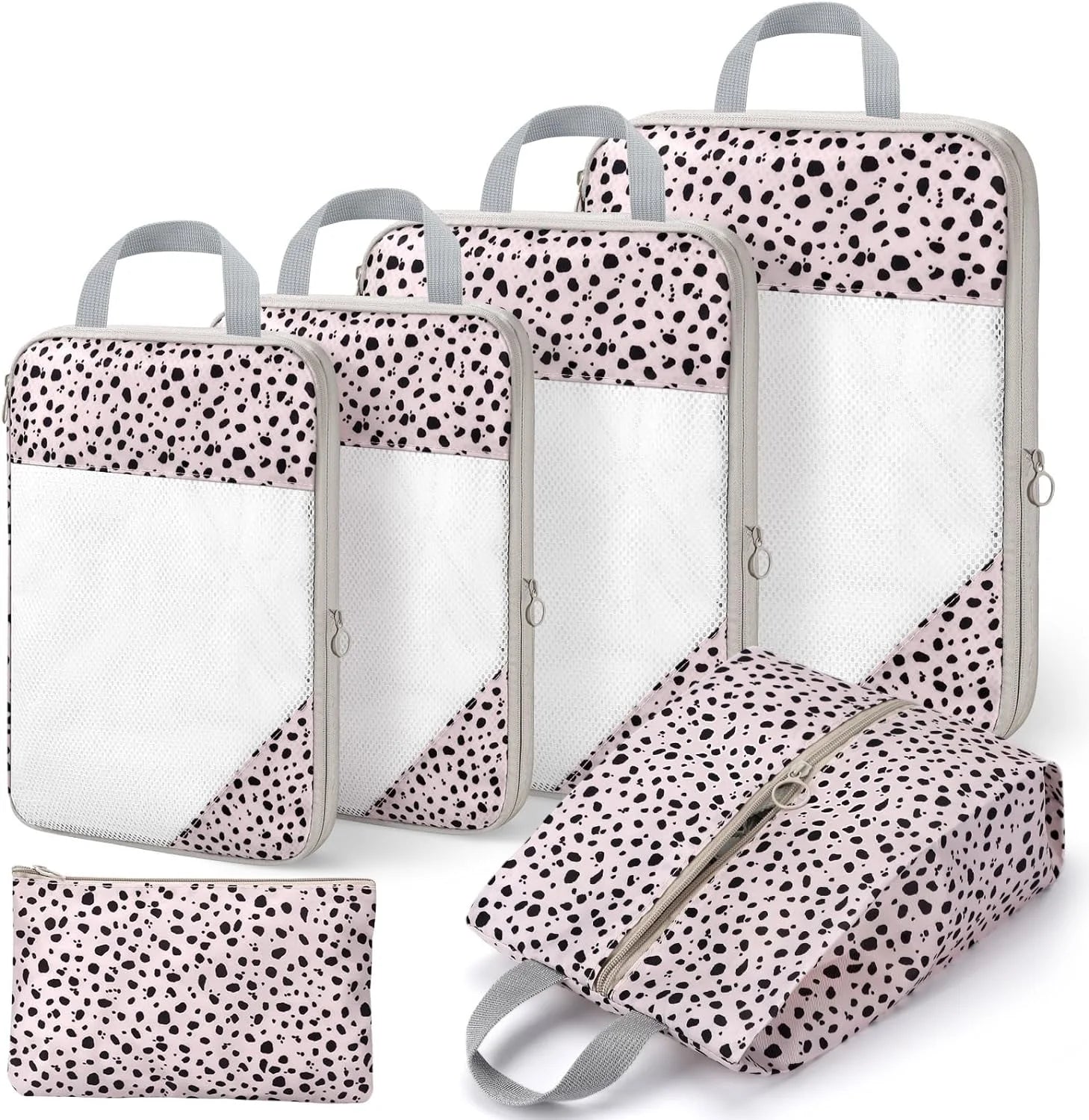 6 Set Compression Packing Cubes for Suitcases, Travel Accessories, Suitcase Organizer, Packing Cubes for Travel Luggage Organizer Women Men